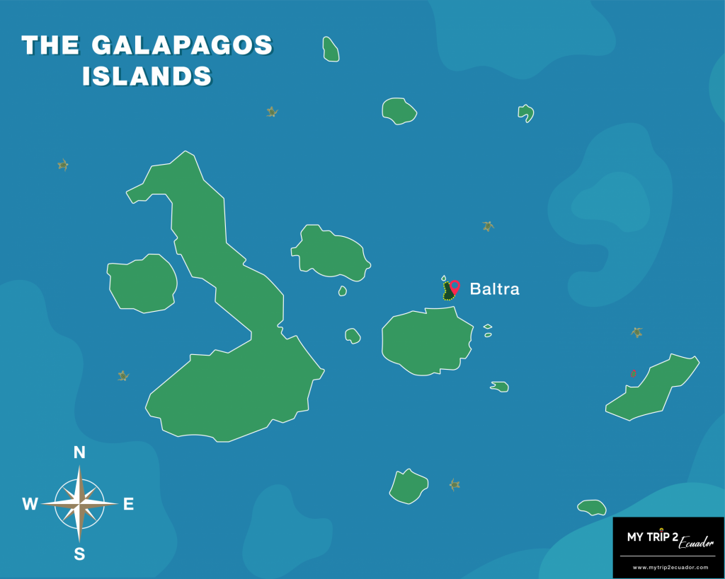 Baltra Island location on the map