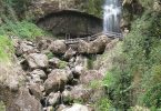 Chorro de Girón waterfall from far distance