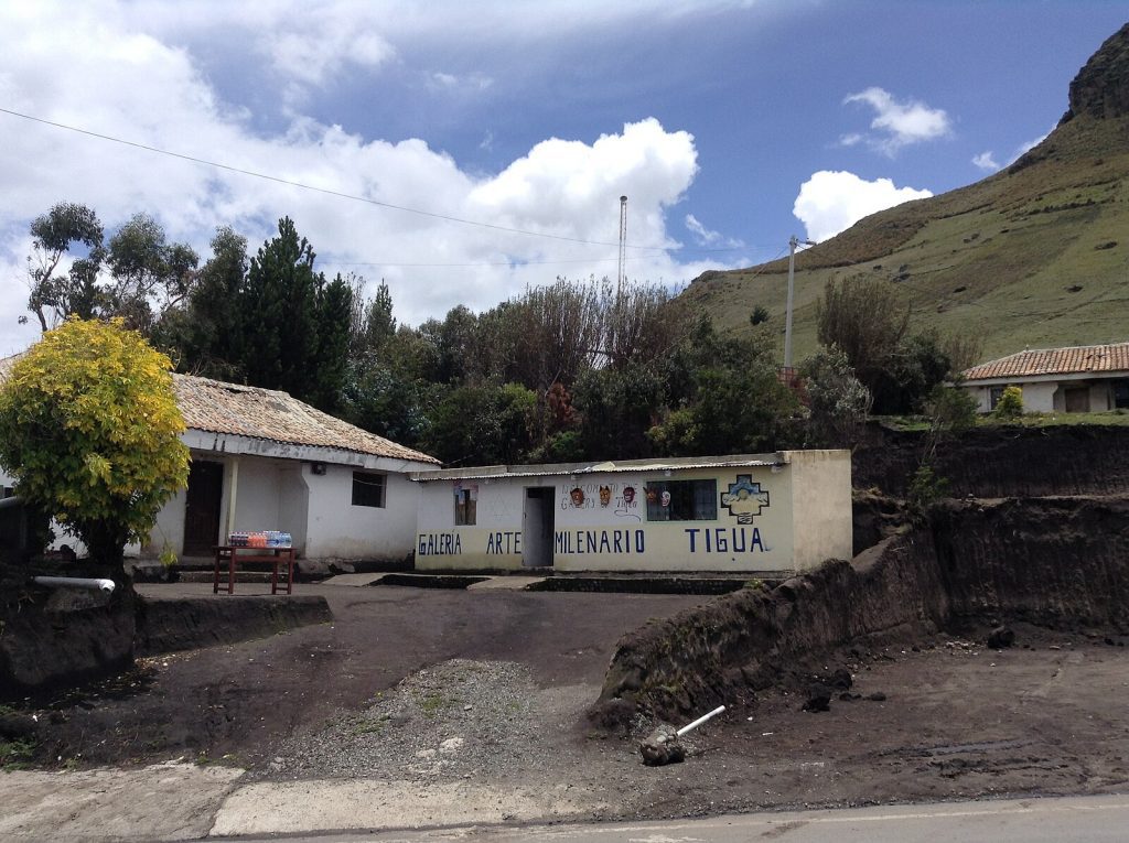 village of Tigua in Ecuador near Latacunga